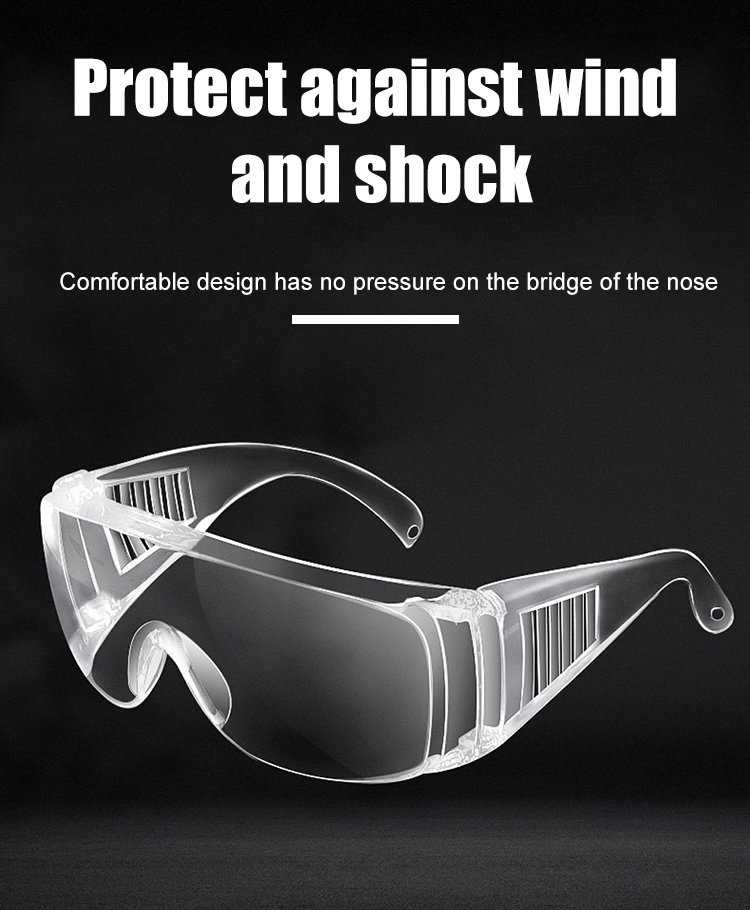 Anti-coronavirus Safety Goggles Transparent Windproof Glasses Anti-coronavirus Safety Goggles Transparent Windproof Glasses