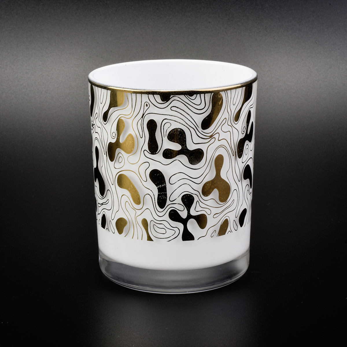 Luxury White Glass Jar For Candle Making Wholesale
