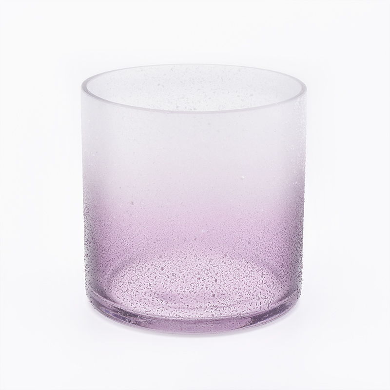 luxury gradient glass candle holders