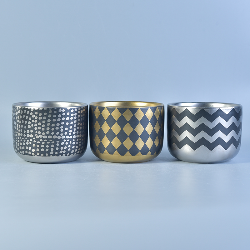 Luxury Decorative Gold Ceramic Candle Holders for Home Decoration Luxury Decorative Gold Ceramic Candle Holders for Home Decoration