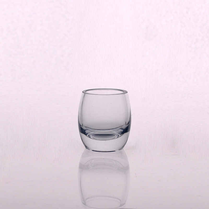 Thick bottom oval glass tumbler Thick bottom oval glass tumbler