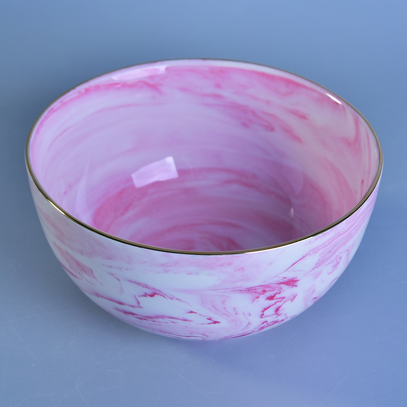 Pink glaze ceramic bowl exporting to American Europe Australia