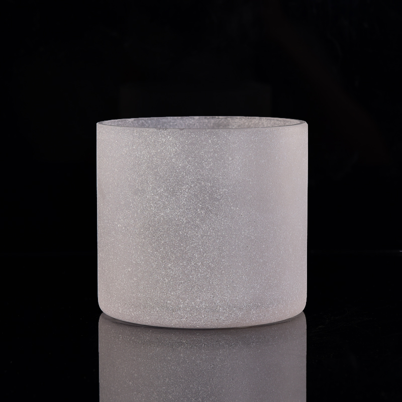 White sanding helicopter glass candle jar wholesales White sanding helicopter glass candle jar wholesales
