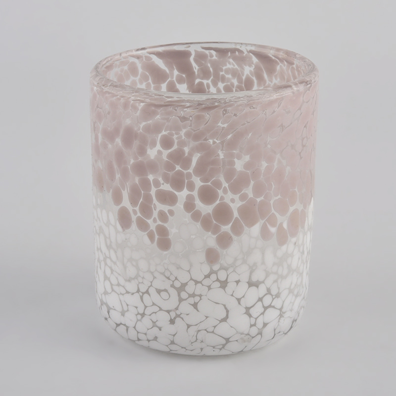 Sunny Glassware Customed Pink Candle Jars Glass for Candle Making Cylinder Sunny Glassware Customed Pink Candle Jars Glass for Candle Making Cylinder