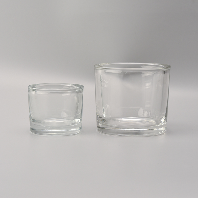 Wholesale Customized color 7oz thick wall glass candle jars