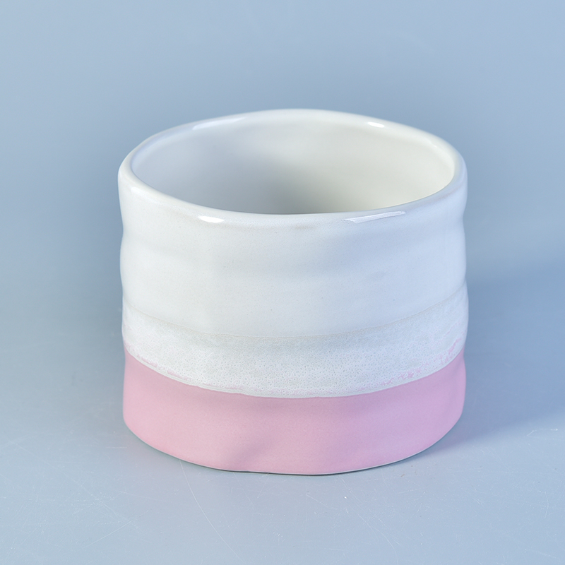 lovely pink ceramic candle holder