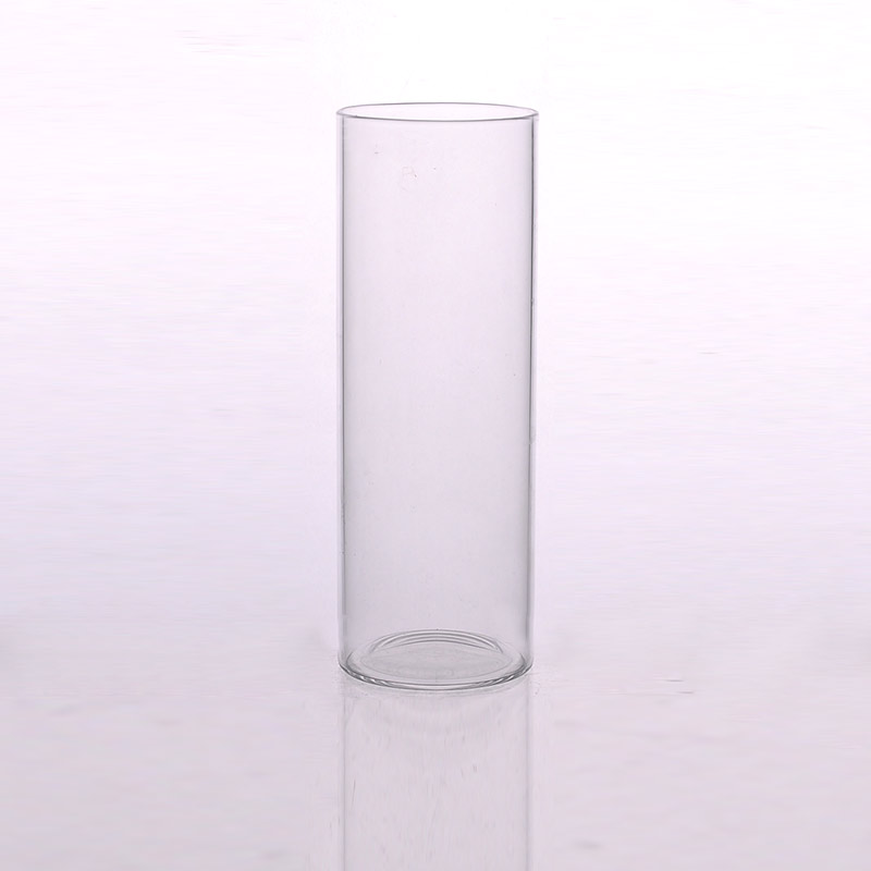 Cylinder glass vase 7.8'' diameter 