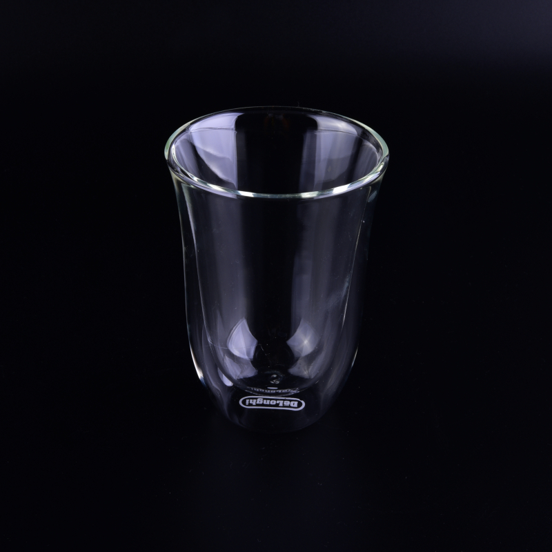 double wall drinking glass cups