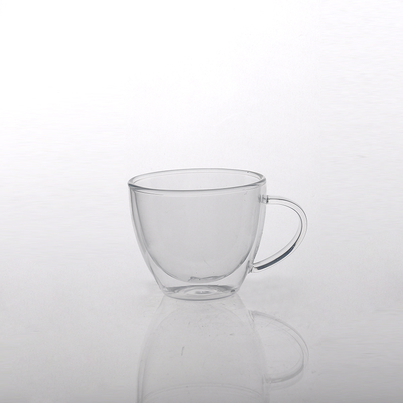 Heat Resistant Double-wall  Glass Coffee Mug
