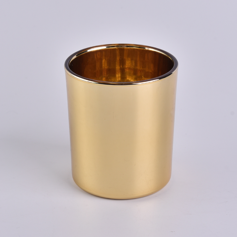 400ML Electroplating Glass Candle Jar for Decor