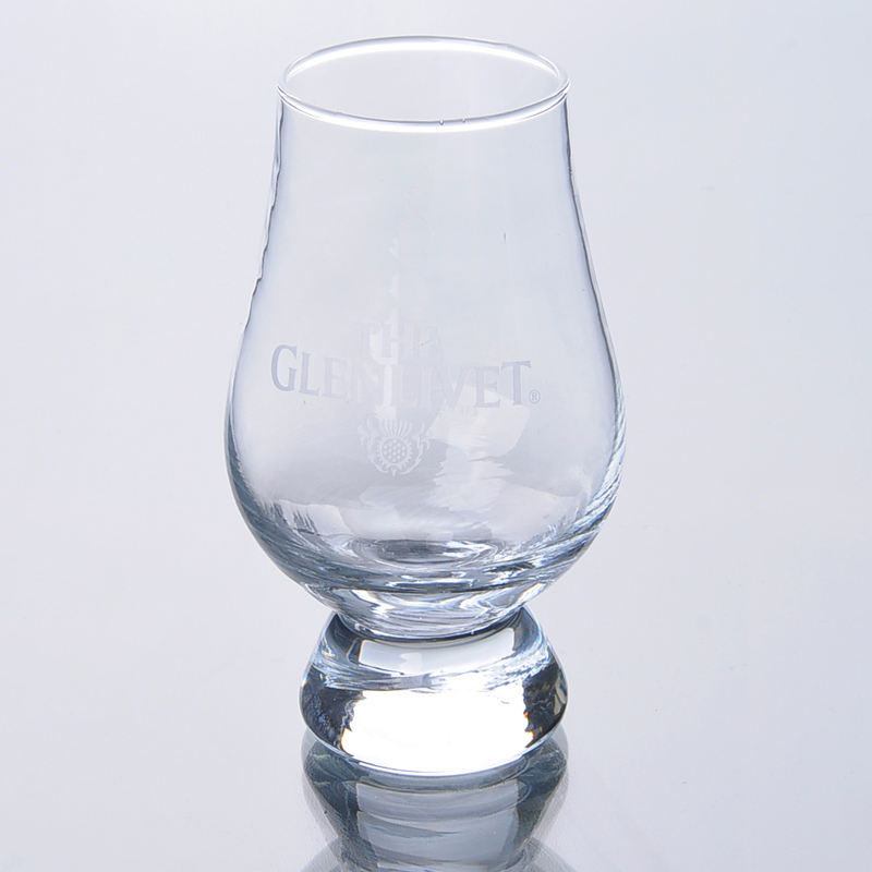 Clear rock glass blown tumber