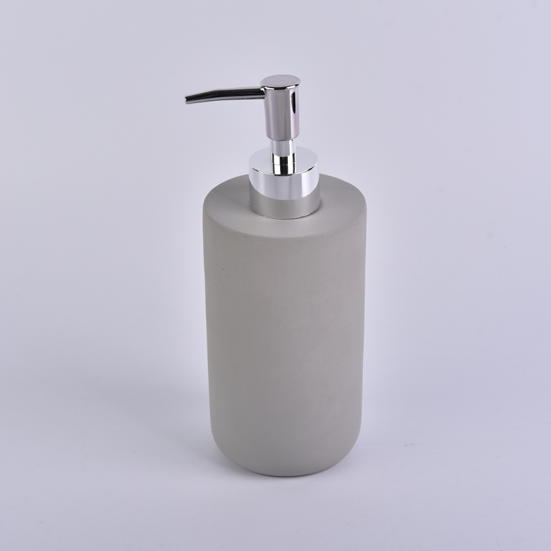 Concrete lotion pump bottle bathroom ware