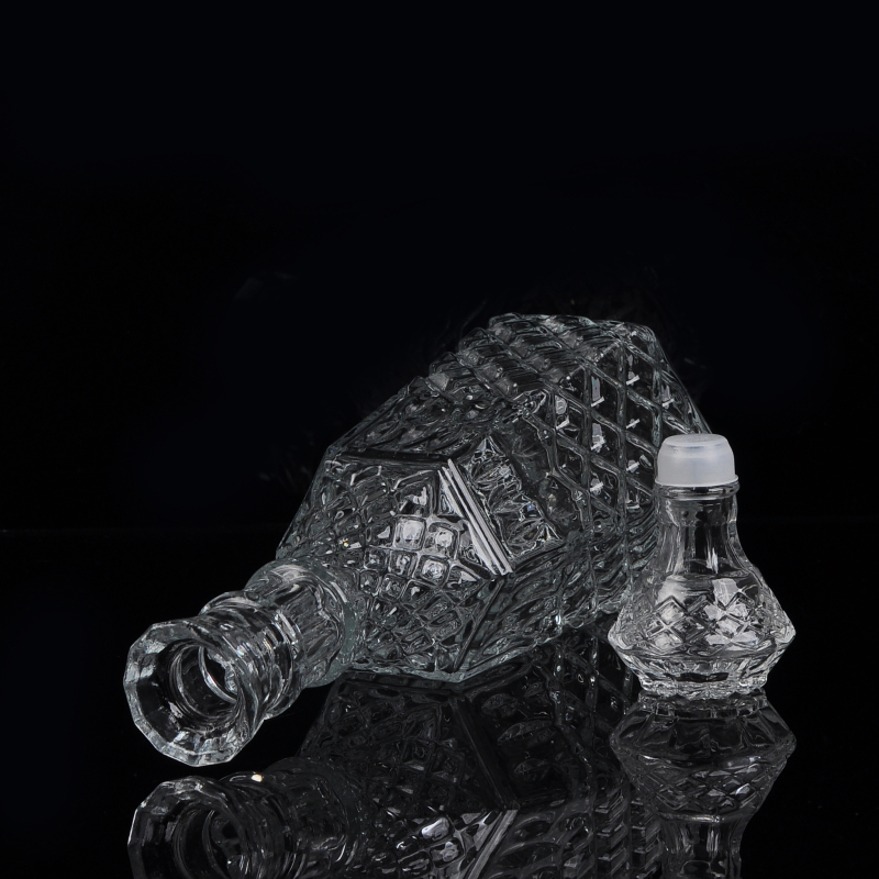1L glass whiskey bottle whiskey decanter 