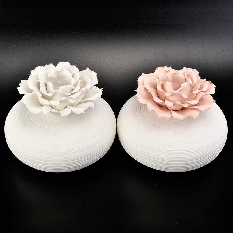 High quality fragrance ceramic diffuser with luxury flower home decoration weeding center