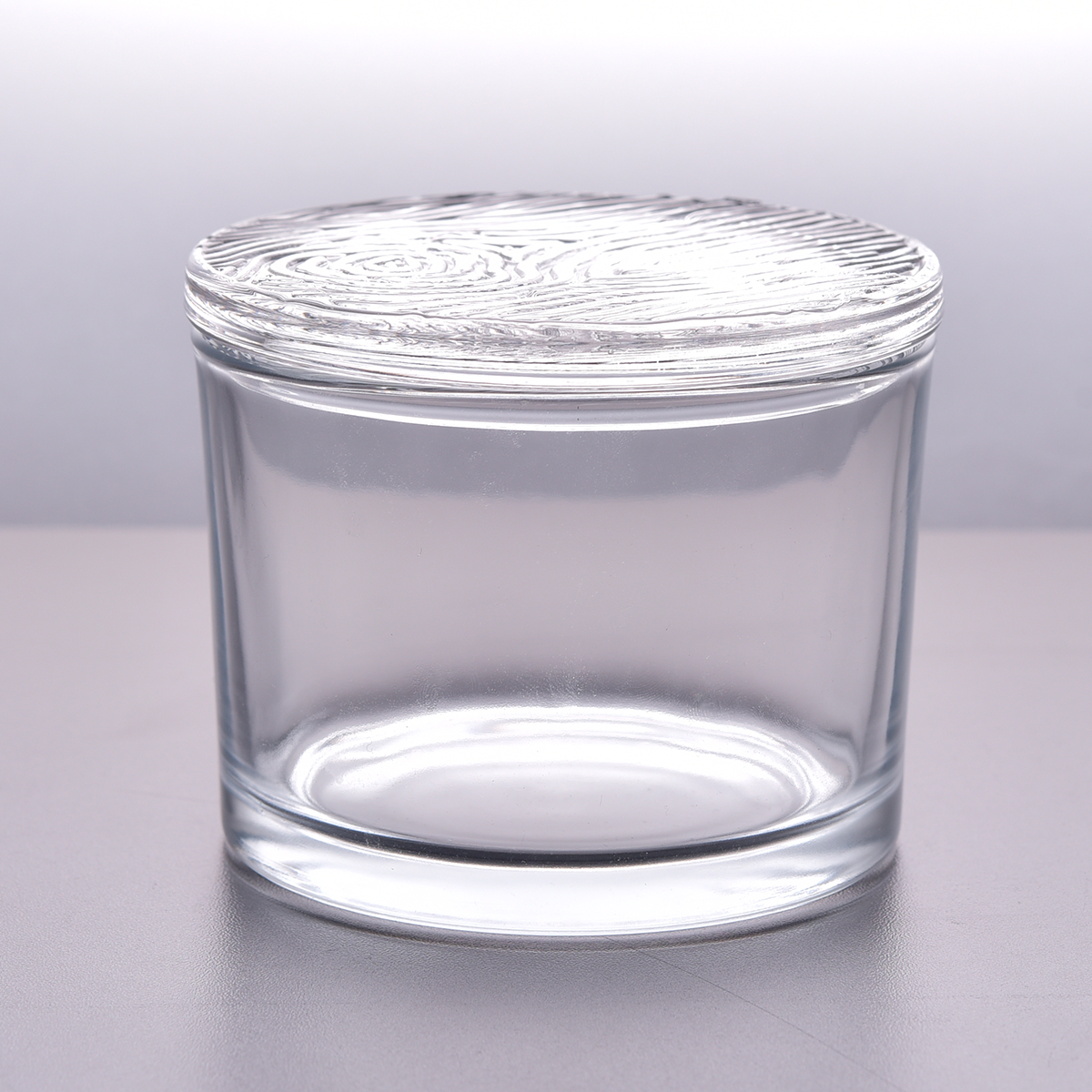 Unique glass candle jar square shape