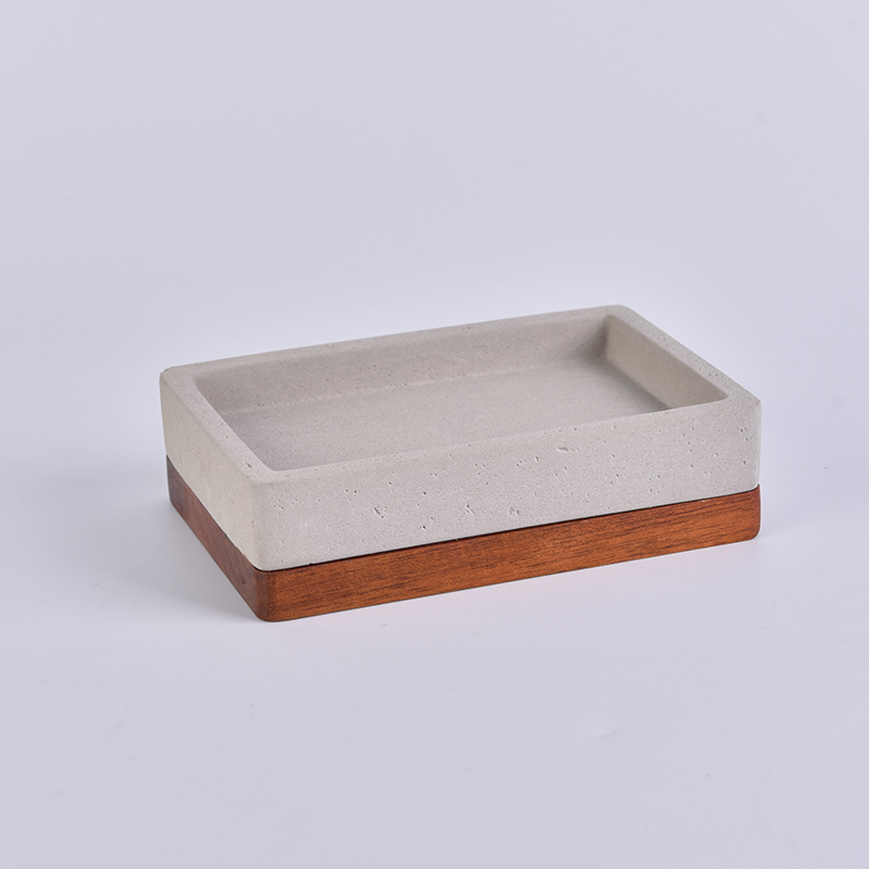 Wooden bottom cement soap box