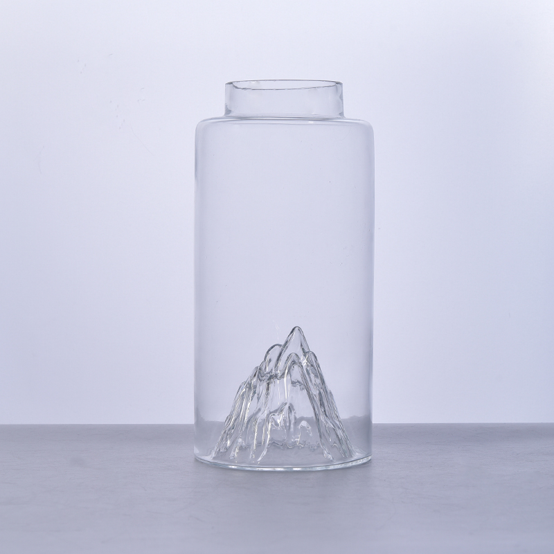 2460ml unique iceberg snow peak glass bottle wholesale