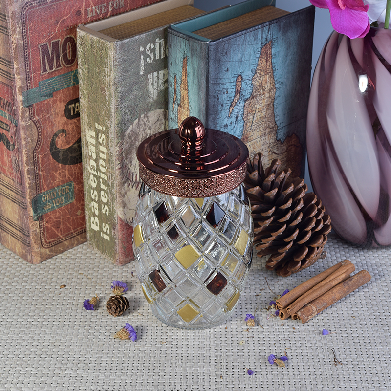 Pineapple Shaped Glass Jar with Lid