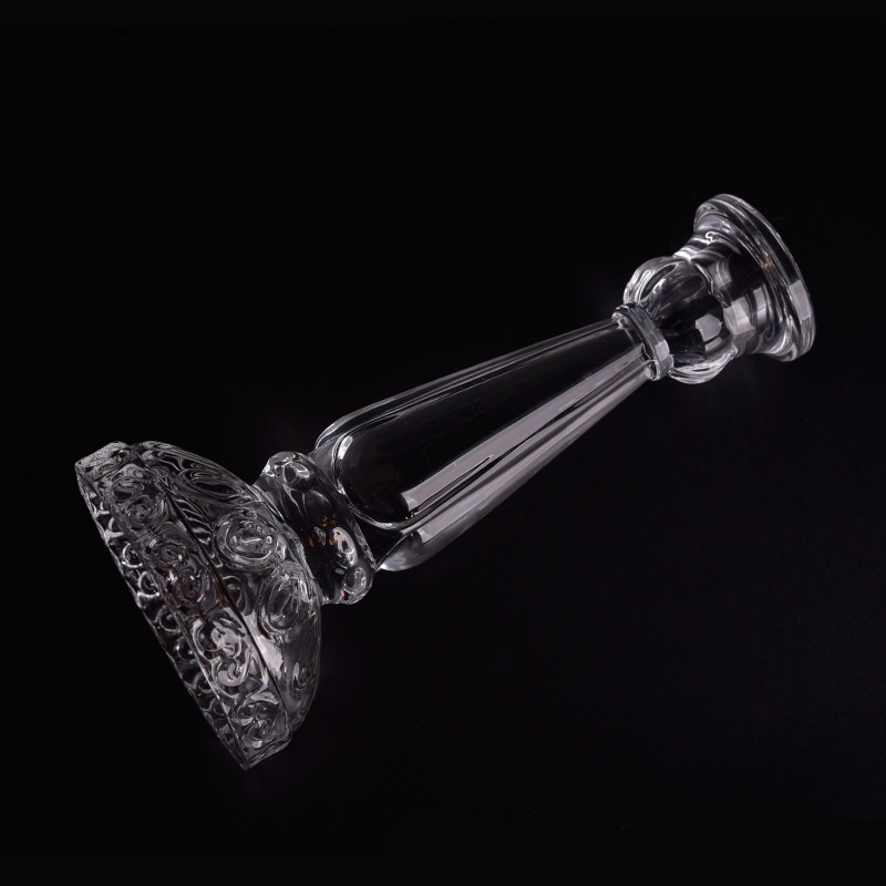 Luxury crystal glass candlestick wholesale