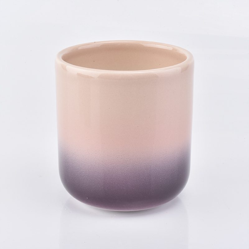 400ML Ceramics Candle Holders Candle Jars Colorful
