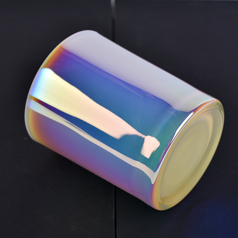 Holographic Effects Containers Custom Glass Candle Cup Wholesale