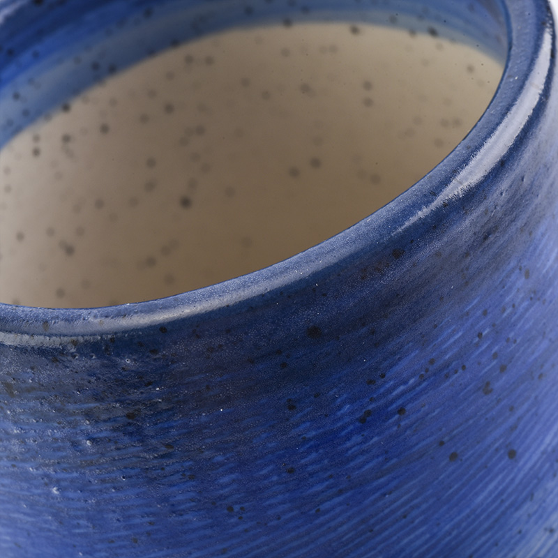 New gradient blue ceramic candlestick series New gradient blue ceramic candlestick series