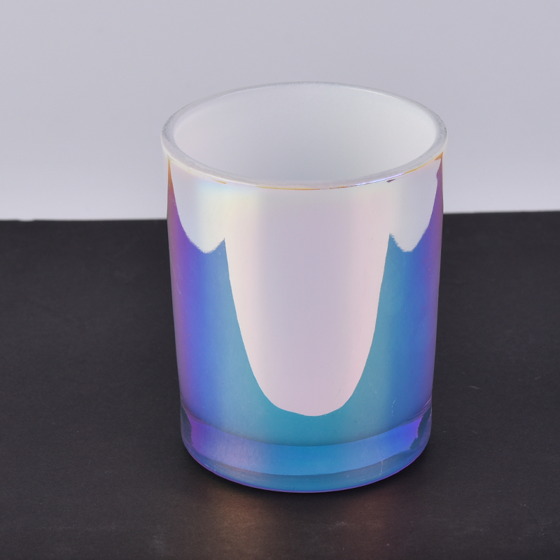 Holographic Effects Containers Custom Glass Candle Cup Wholesale