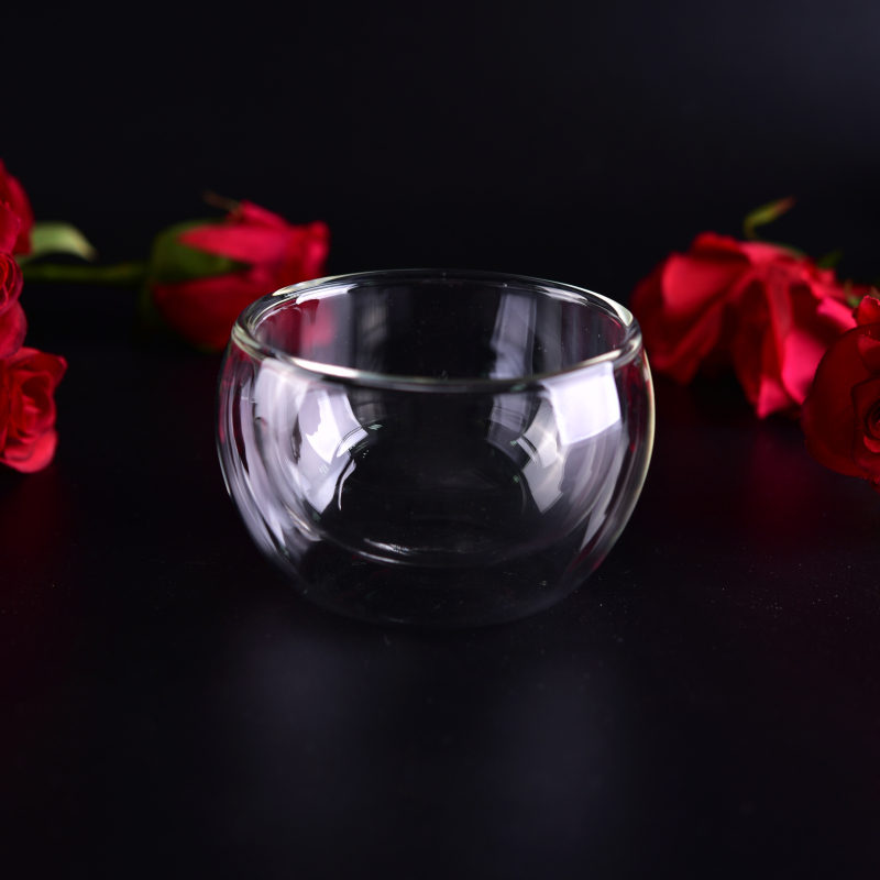 Heat resistant glass tea cup