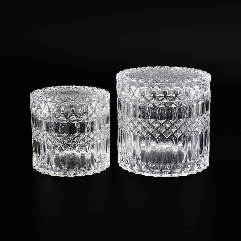 Clear Transparent Glass Candle Jar Wholesale