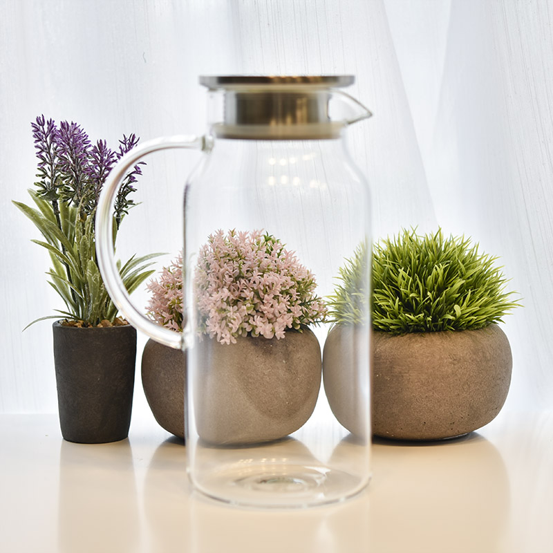 High quality 1780ml borosilicate glass kettle wholesale High quality 1780ml borosilicate glass kettle wholesale