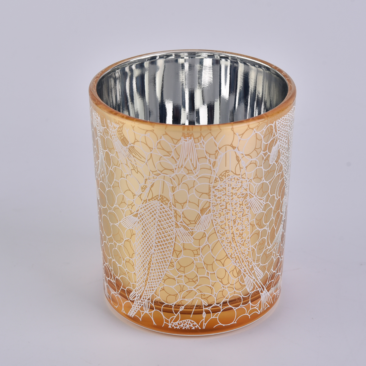 silk screen printing glass candle jar