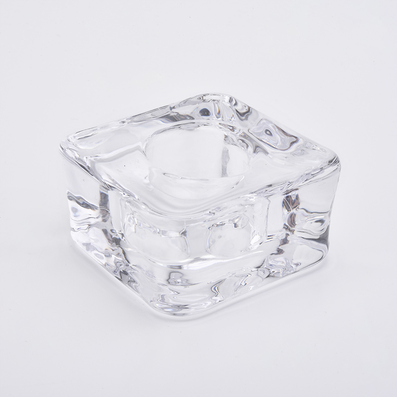 Mini Tealight Crystal Glass Candle Jars