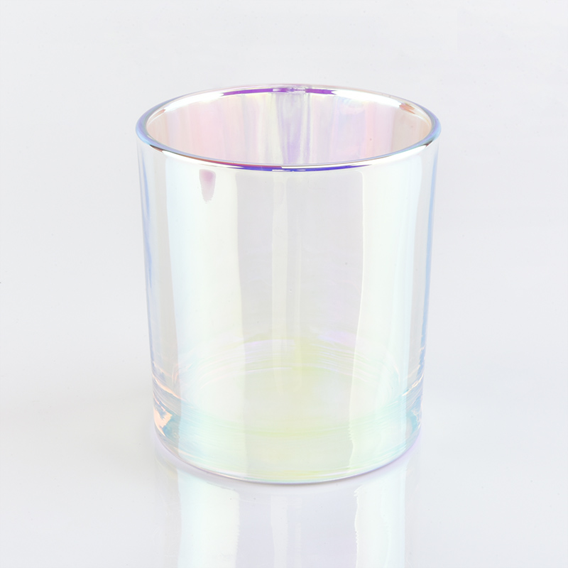 6oz 8oz 10oz Iridescent Holographic Glass Candle Jars