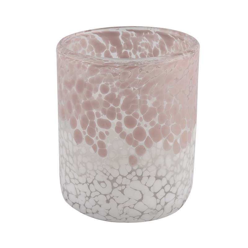 Sunny Glassware Customed Pink Candle Jars Glass for Candle Making Cylinder Sunny Glassware Customed Pink Candle Jars Glass for Candle Making Cylinder