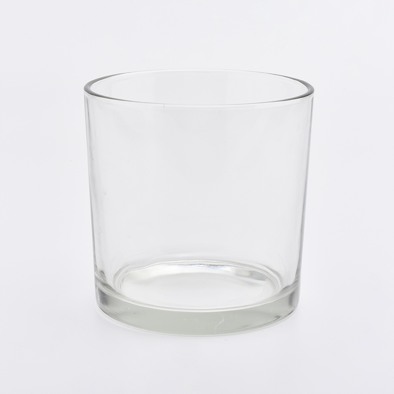Clear Glass Candle Holder For Home Decoration Scented Candle Jars