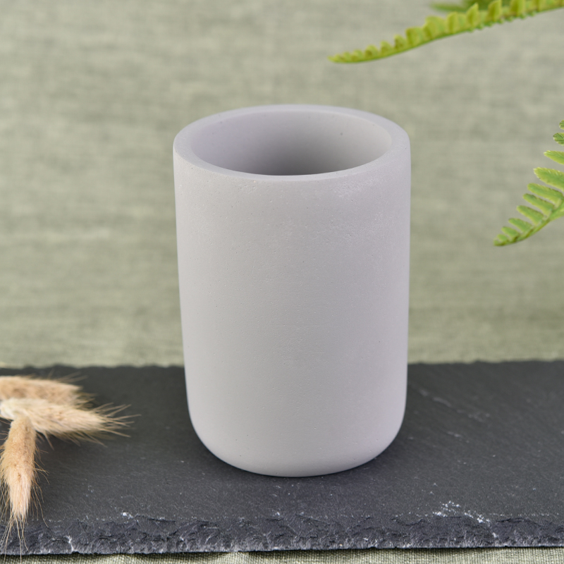 Unique Material Cement Container Bathroom Ware Tumbler