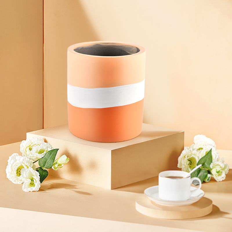 Ceramic Concrete Candle Jar Luxury Home Decoration