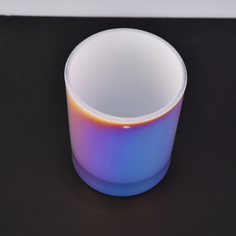 Holographic Effects Containers Custom Glass Candle Cup Wholesale