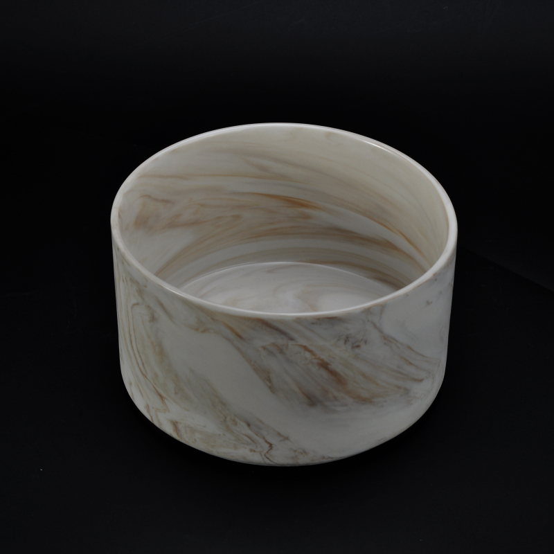 Wholesale ceramic marble jars for candle holder