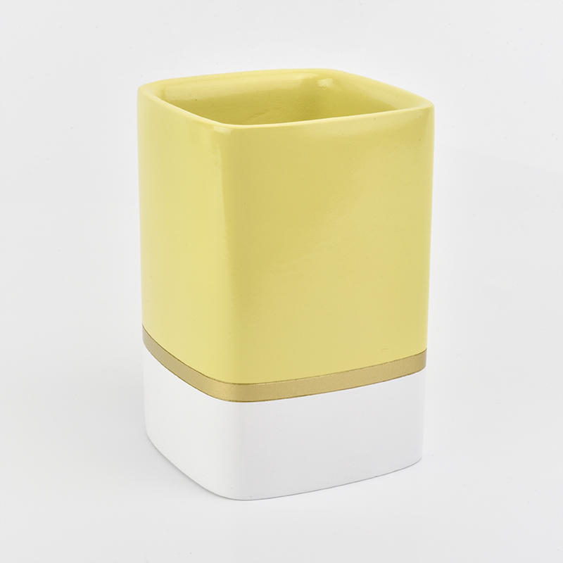 Home deco square concrete candle jars Home deco square concrete candle jars