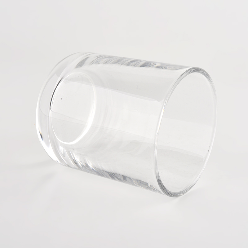 Wholesale clear glass candle jar cylinder glass candle holder for wedding