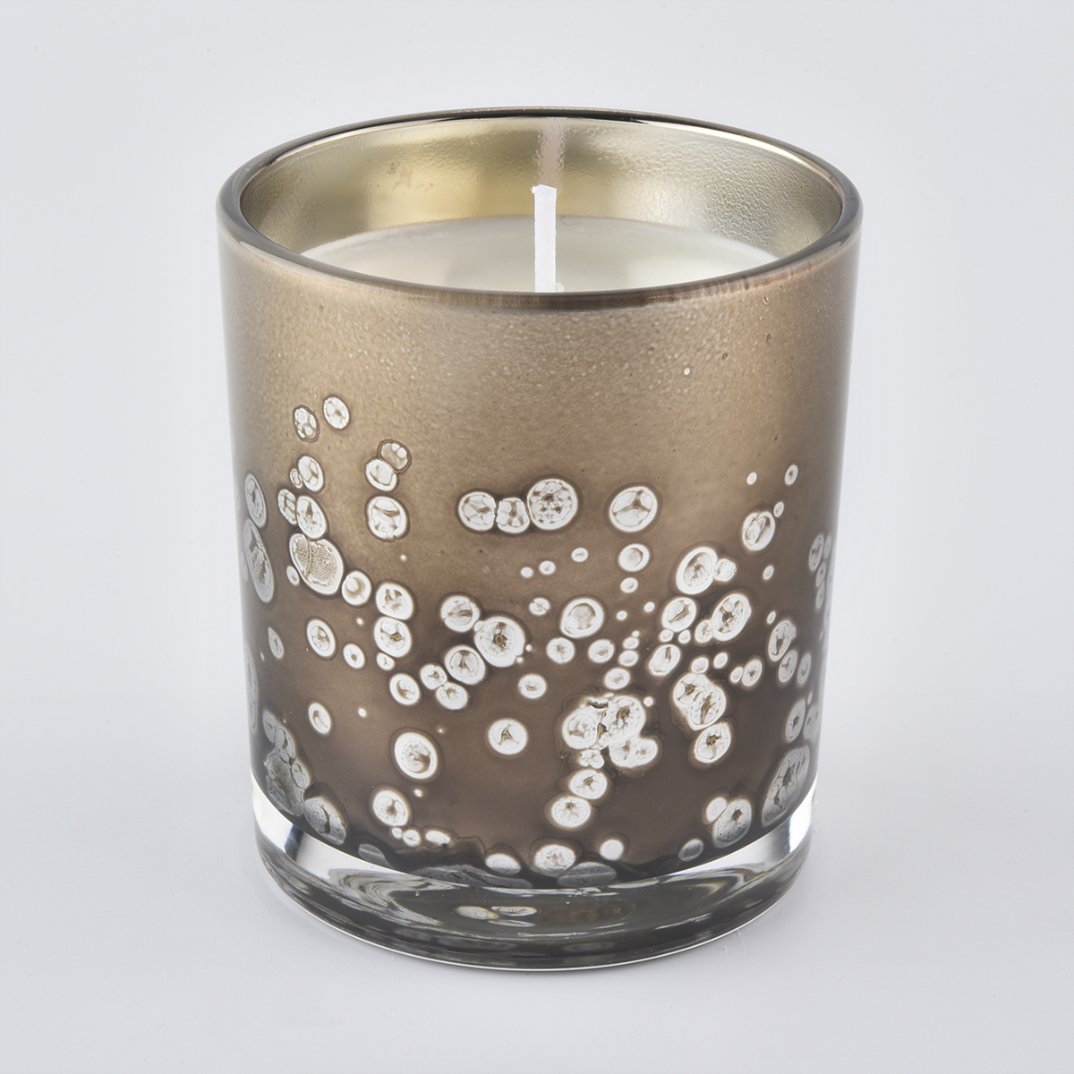 Special decoration Amber Brown Glass Jars For Candle Making
