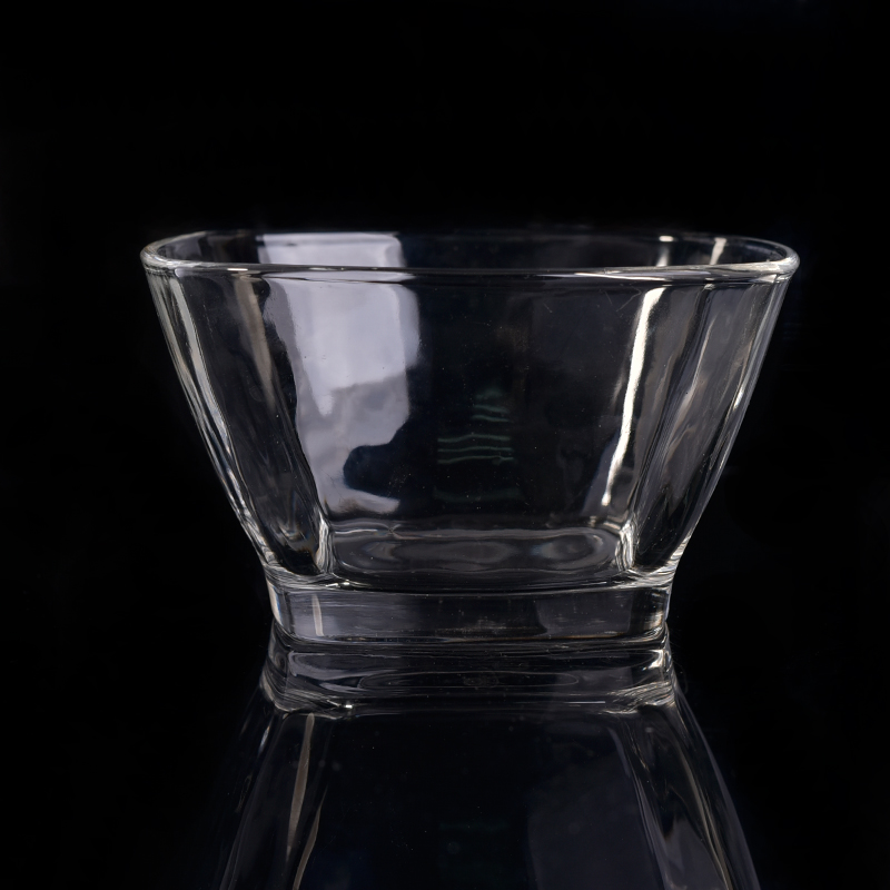 Wholesale clear glass candle container