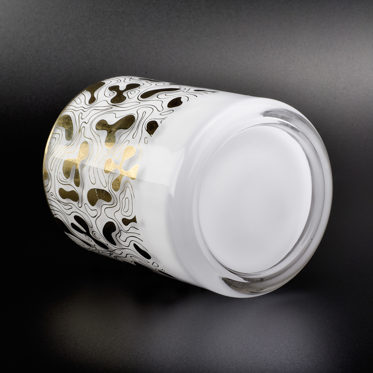 Luxury White Glass Jar For Candle Making Wholesale