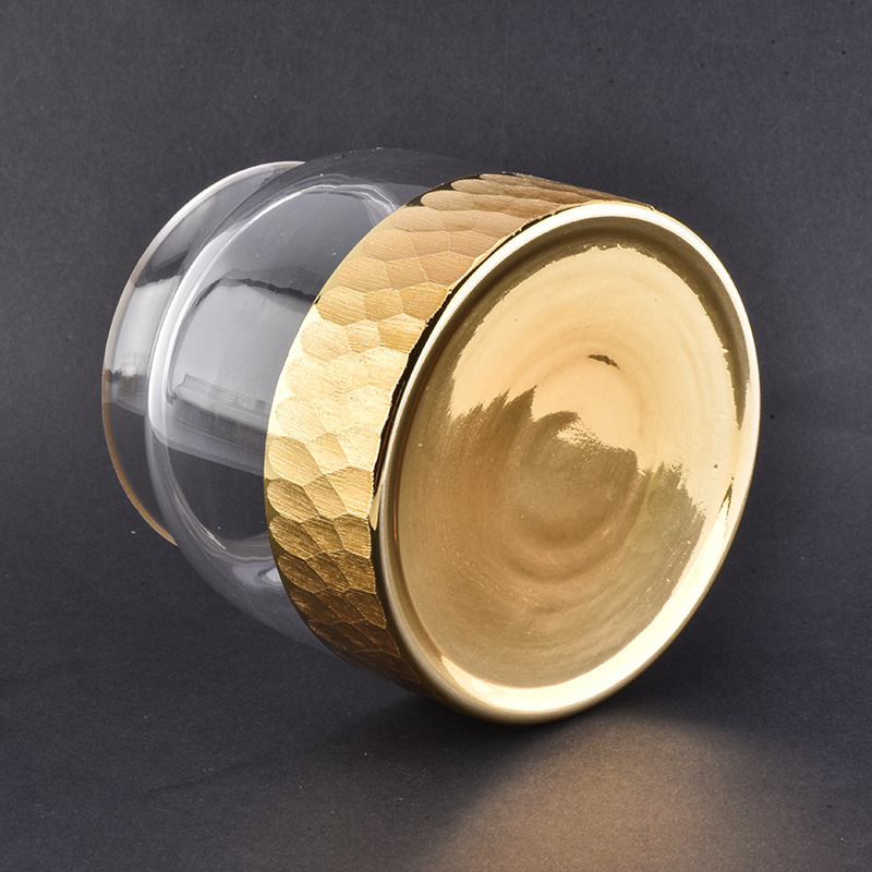 New product unique metal cutting design candle jar