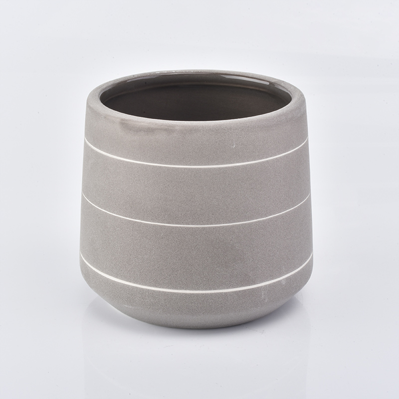 495ML Ceramic Candle Holder Candle Jars Vessel for Home Decoration
