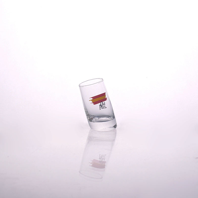 Unique gradient tequila liqueur glass 