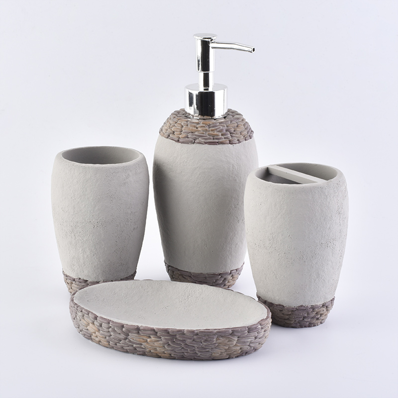 Hot sale modern luxury cement bathroom set