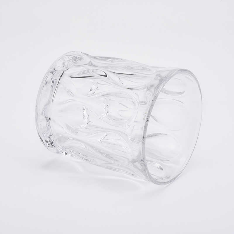 Clear crystal glass candle holder for home decoration wholesale