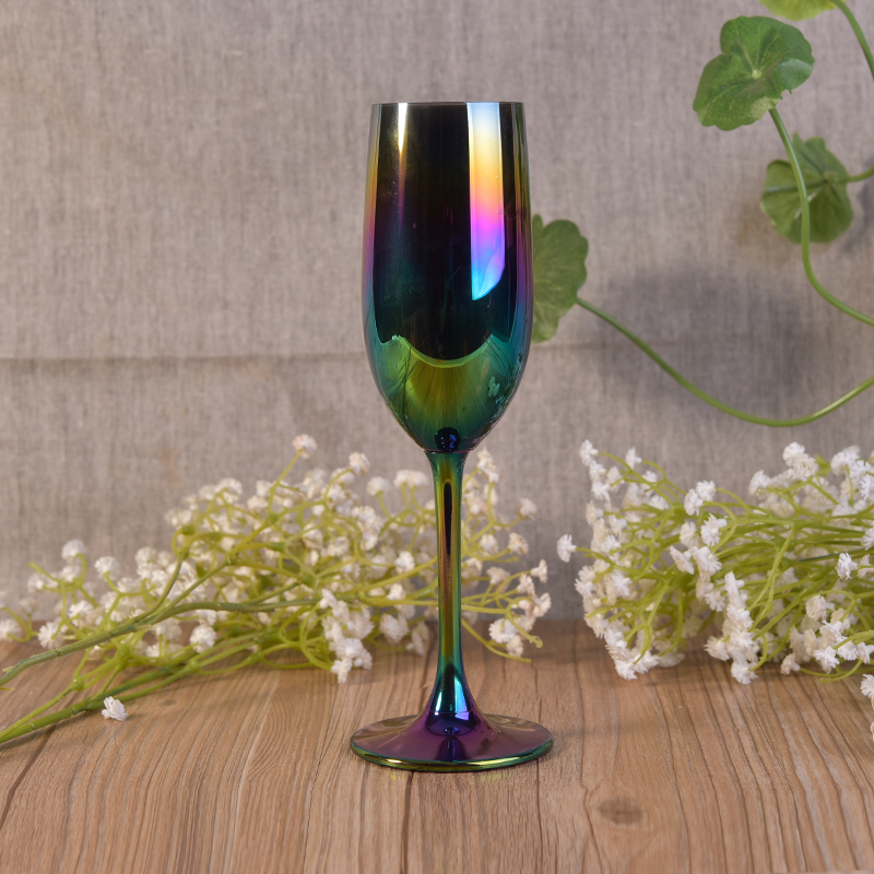 Iridescent plating wine glass goblet wholesales